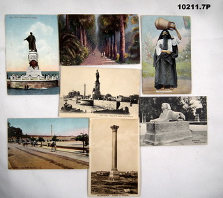 Various photos of Egypt and Calcutta.