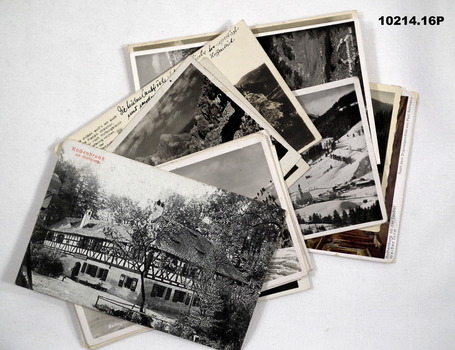 Black and white German postcards c. 1940-42.