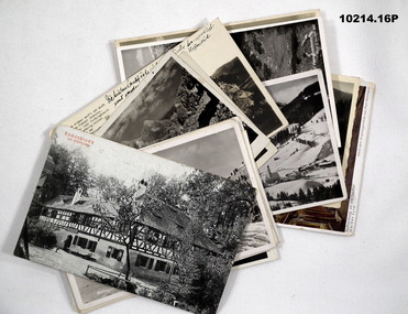 Black and white German postcards c. 1940-42.