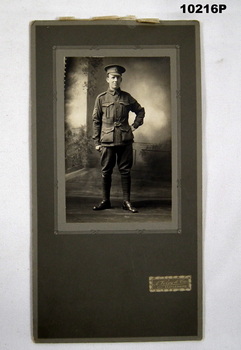 Photo of an Australian Soldier WW1.