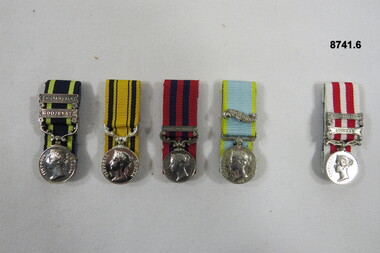 Sets of six (6) miniature medals.