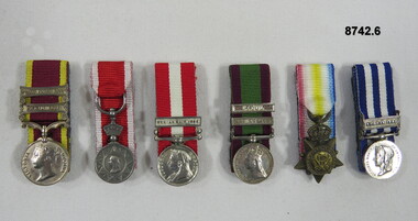 Set of six (6) Miniature Medals.