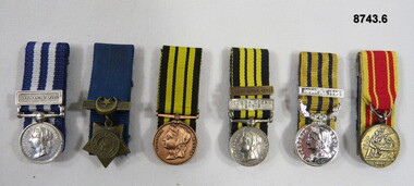 Set of six (6) Miniature Medals.