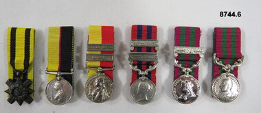 Set of six (6) Miniature medals.