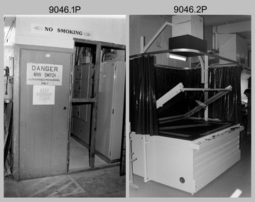 Personnel and Equipment, Lithographic Squadron, Army Survey Regiment, Fortuna, Bendigo. c1989.  