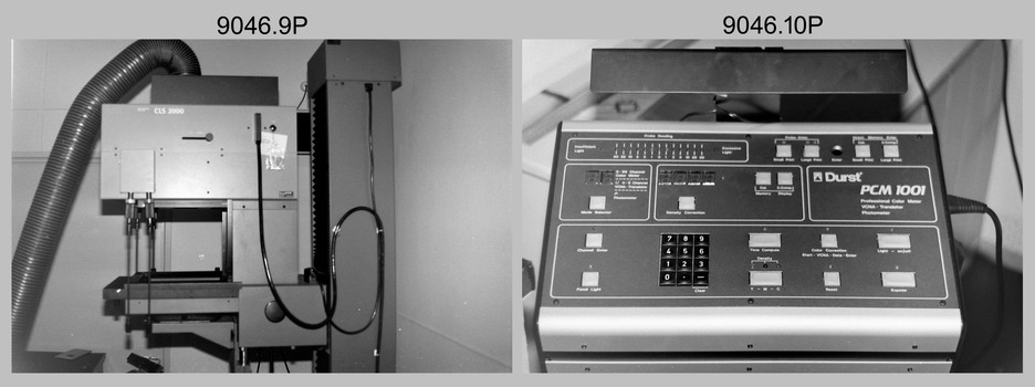 Personnel and Equipment, Lithographic Squadron, Army Survey Regiment, Fortuna, Bendigo. c1989.  