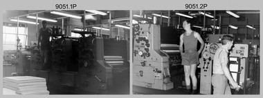 Lithographic Squadron Printing Activities at Army Survey Regiment, Bendigo. c1985.