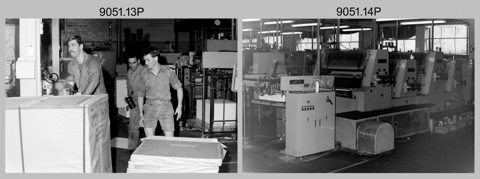 Lithographic Squadron Printing Activities at Army Survey Regiment, Bendigo. c1985.
