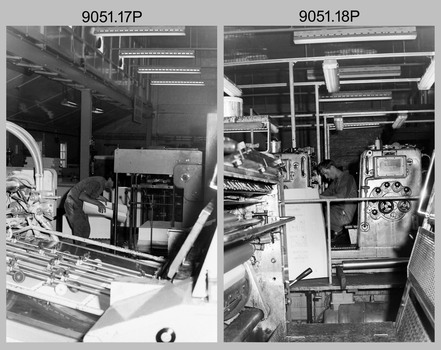 Lithographic Squadron Printing Activities at Army Survey Regiment, Bendigo. c1985.