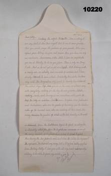 Letter from Australian POW WW2,