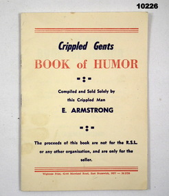 Booklet containing jokes, cartoons and humorous stories.