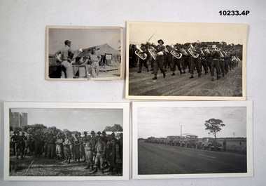 Miscellaneous Series of four photographs featuring Army personnel.