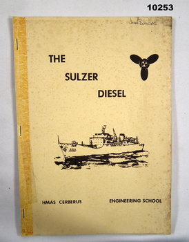 Operating Manual for Sulzer Diesel Engine.