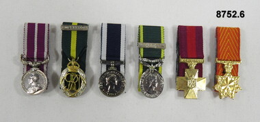 Sets of six (6) Miniature Medals.