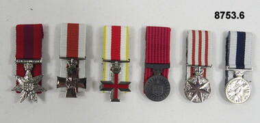 Sets of six (6) Miniature Medals.