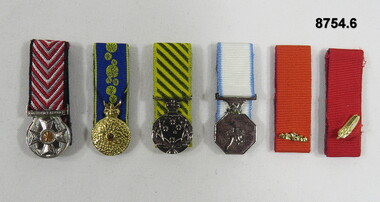 Sets of six (6) Miniature Medals.