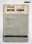 Note book with hand written entries, training.