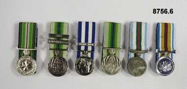 Set of six (6) Miniature Medals.