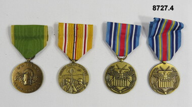 Medal set of four (4) USA medals.