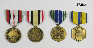 Medal set of four (4) USA medals.