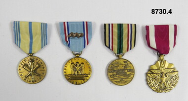 Medal set of four (4) medals.