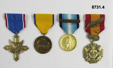 Medal set of four (4) USA Medals.