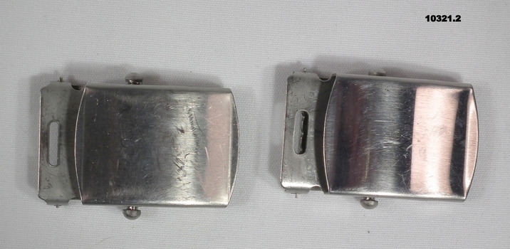 Army Uniform silver metal belt buckles.