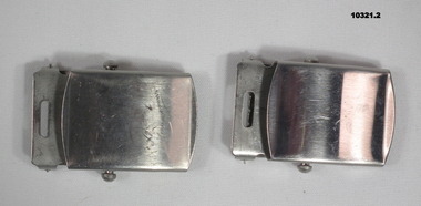 Army Uniform silver metal belt buckles.
