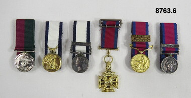 Set of six (6) Miniature Medals.