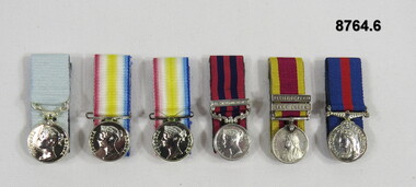 Set of six (6) Miniature Medals.