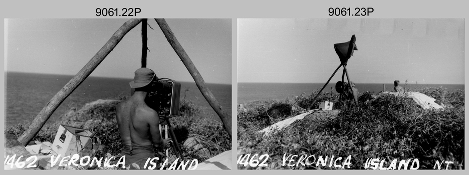 RASvy personnel undertaking topographic surveys Eastern and Western Arnhem Land, NT. 1967, 1968.