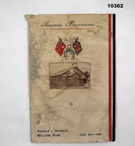 Welcome Home Programme WW2 -Axedale & District.
