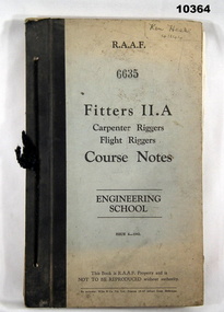 Book - TRAINING NOTES, RAAF