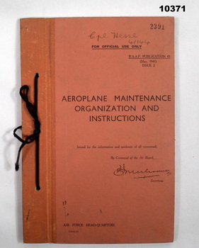 Training notes for Aeroplane maintenance.