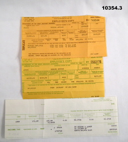 Financial record - TAXATION RETURNS