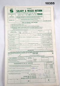 Financial record - SALARY AND WAGES RETURN