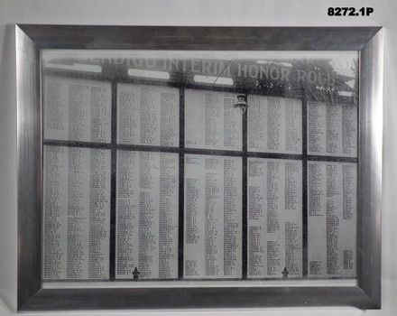 Photo re interim roll 1918