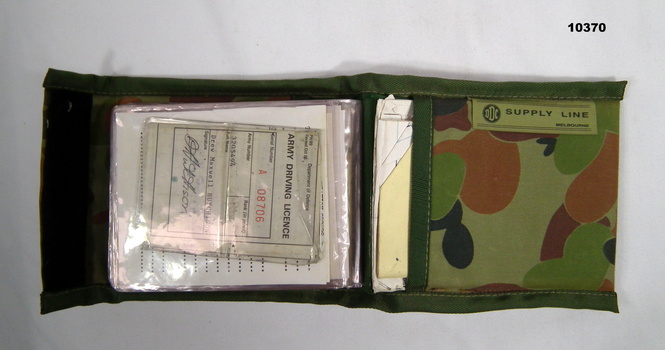 Army equipment field wallet in DPCU. 