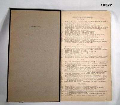 Book, RAAF training notes WW2