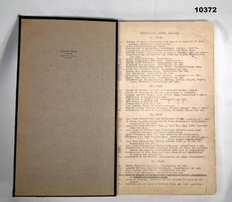 Book, RAAF training notes WW2
