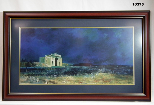 Framed Print of the Menin Gate War Memorial.