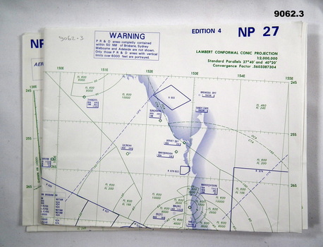Extract of Chart " NP 27 RAAF PLOTTING CHART AUSTRALIA - SOUTHEAST "