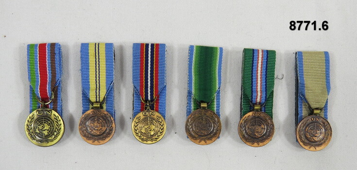 Set of six (6) Miniature Medals.