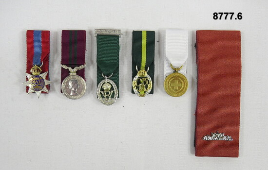 Sets of six (6) miniature medals.