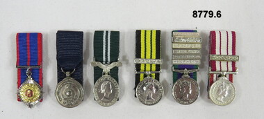 Set of six (6) Miniature medals.