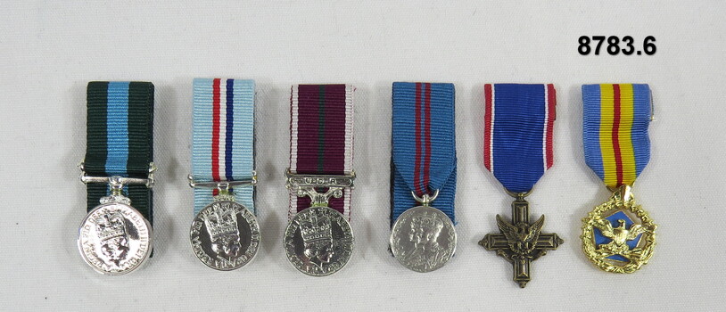 Set of six (6) Miniature Medals.