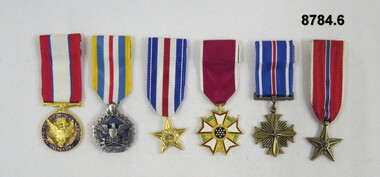 Set of six (6) Miniature Medals.