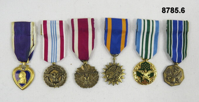 Set of six (6) Miniature Medals.