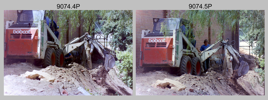 Construction of Lithographic Squadron’s new Printing Building at Fortuna, Bendigo, 1989.
