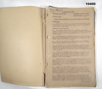 Folder with training notes relating to electrical circuitry.